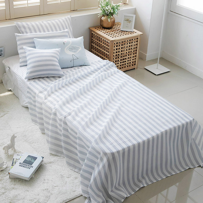 더자리 아이스 시어서커 홑이불 세트