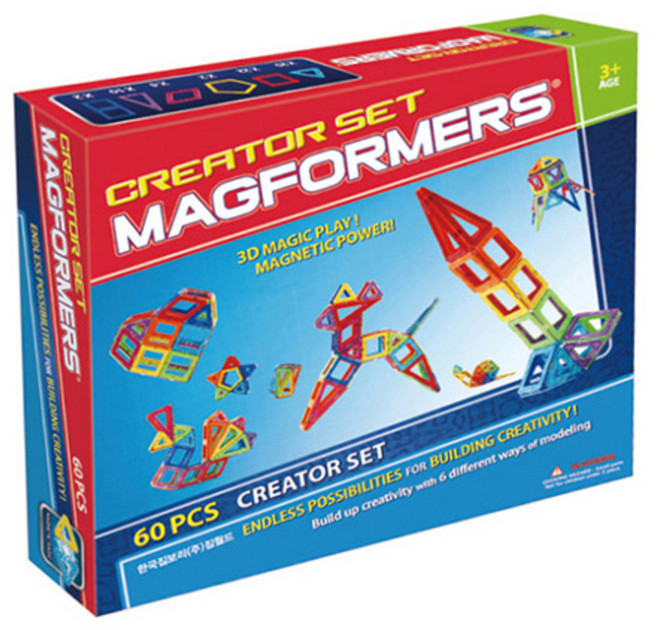 맥포머스 크리에이터 교구세트, 혼합 색상, 1개