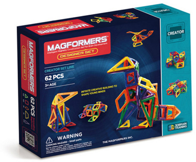 맥포머스 디자이너 교구세트, 혼합 색상, 1개