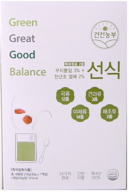 건전농부 꾸지뽕 천년초 선식, 210g, 1개