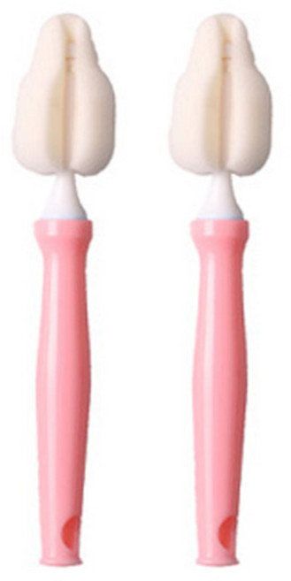 하이비 텀블러 캡 세척솔, 라이트핑크, 2개