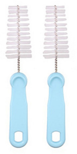 우진하이비 텀블러 홀 세척솔, 스카이, 2개