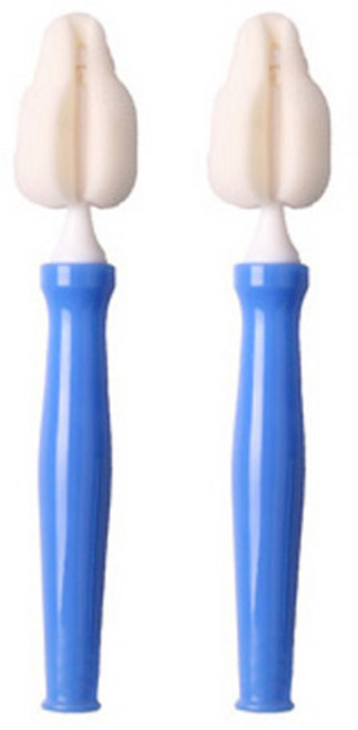 우진하이비 텀블러 캡 세척솔, 블루, 2개입