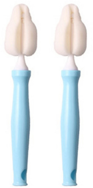 우진하이비 텀블러 캡 세척솔, 스카이, 2개