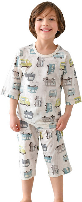 마밤 오가닉 벤 자가드 순면 7부 내의 상하의 세트