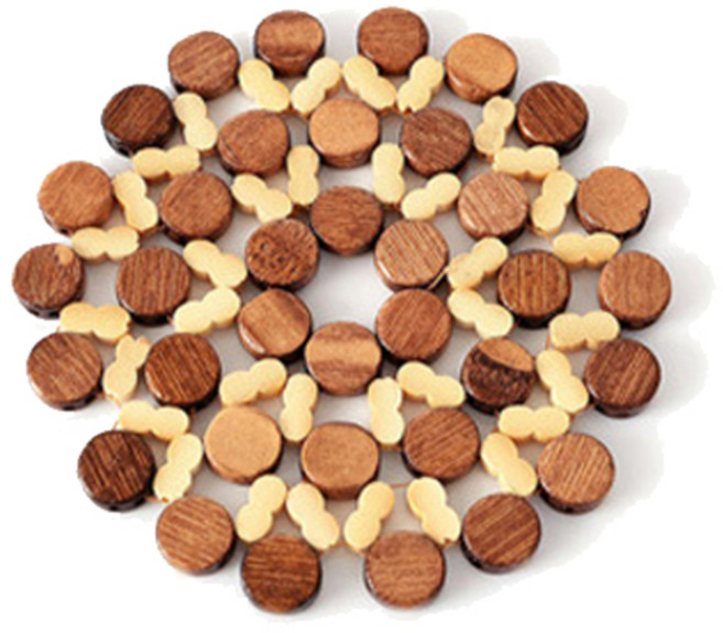 대나무 다용도 받침대 소, 혼합색상, 1개