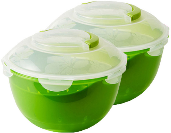 락앤락 수박 보관용기 그린, 6L, 2개
