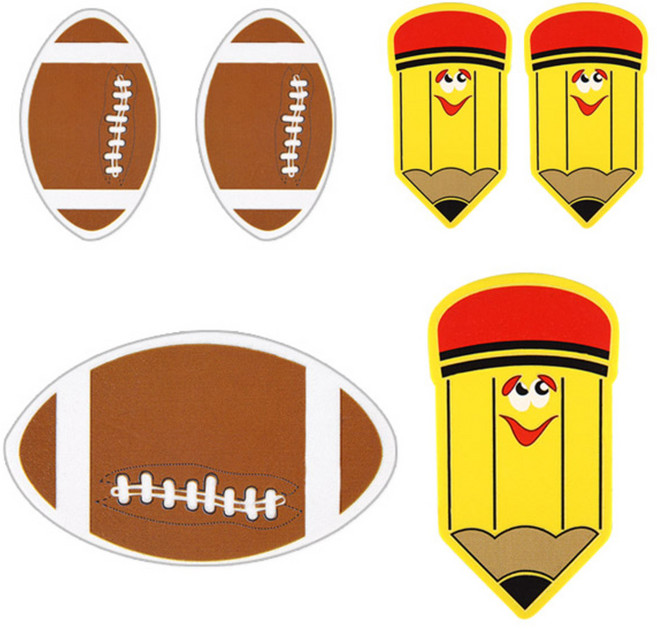 블루마토 화이트보드 지우개 자석 6p 세트, 럭비공, 몽당연필