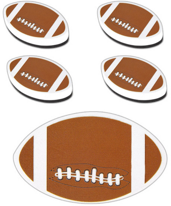 블루마토 화이트보드 지우개 자석 5p, 럭비공