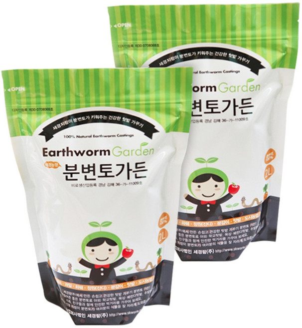 세경팜 분변토가든, 2개, 2L