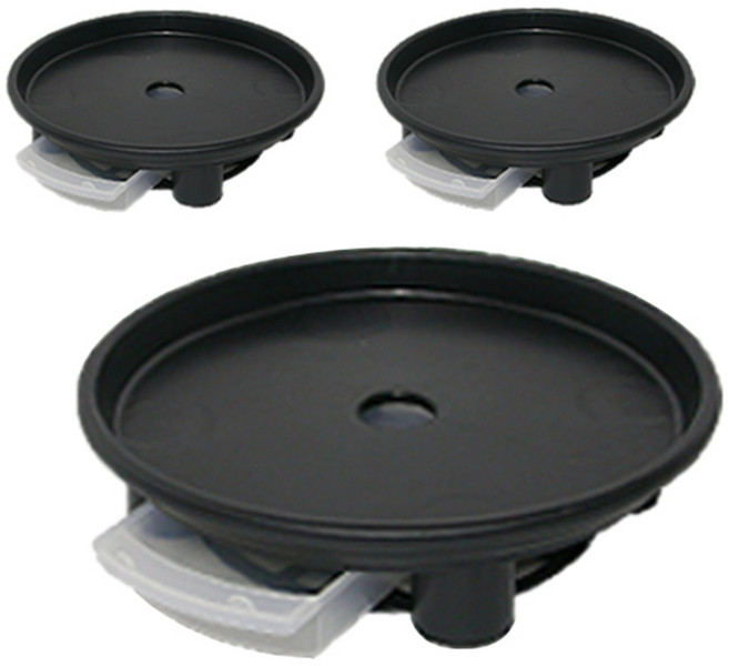 플라팜 동그리 화분받침대 소형 2호, 블랙, 3개