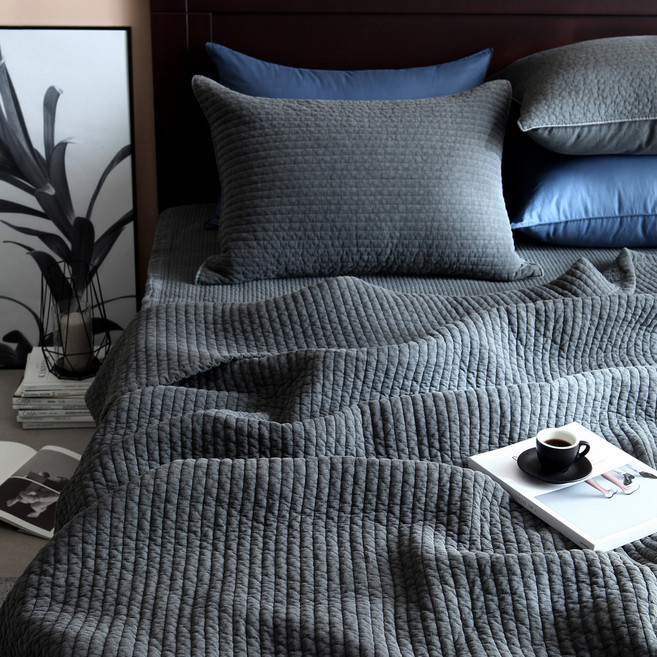 타카타카 폴 피그먼트 워싱 이불겸패드, 다크그레이