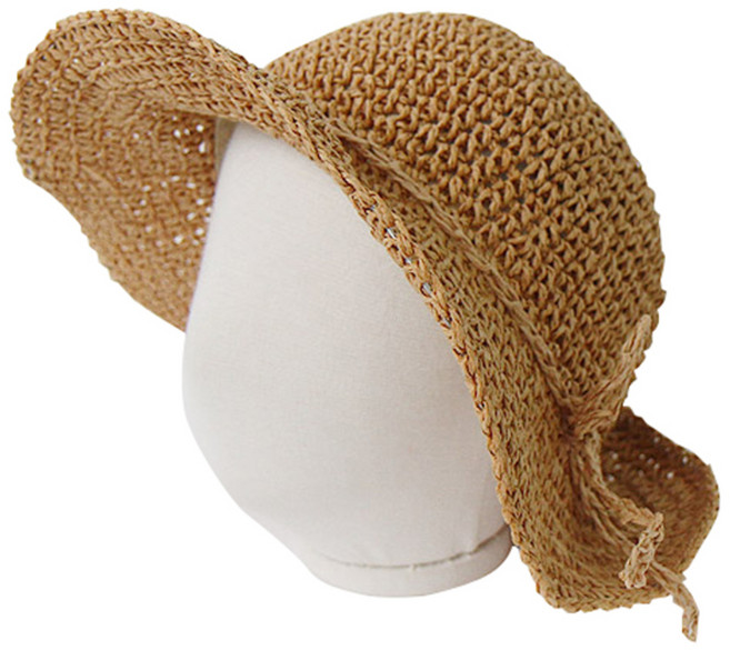 베이비블리 유아용 뜨개리본 비치모자 FS34