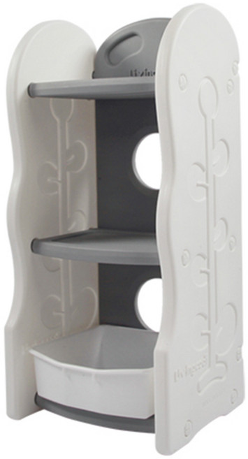 펀키즈 책장, 화이트 + 그레이, 3단