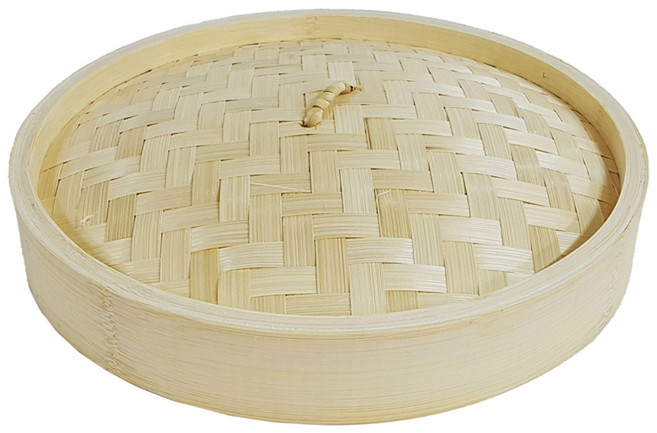 딤섬 대나무 찜기 뚜껑 상, 25cm, 1개
