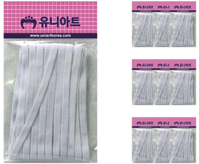 유니아트 1000 6골밴드, 흰색, 10개