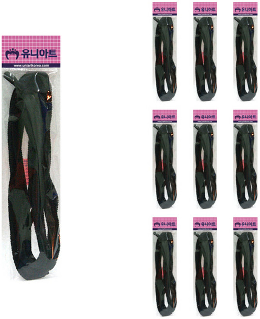 유니아트 일반모루 철사, 검정, 10개