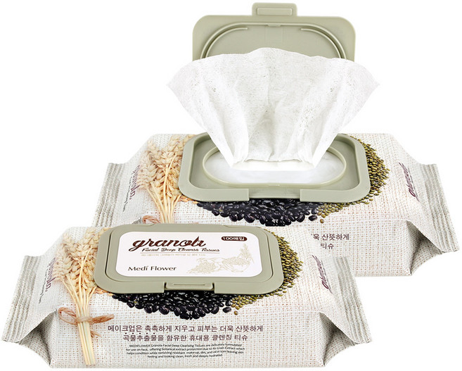 메디플라워 그래놀라 딥 클렌징 티슈, 100매입, 2개