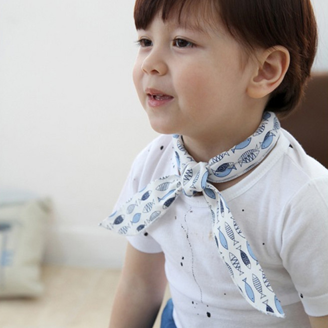 미미키드 유아용 쿨스카프 블루아쿠아