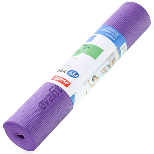 에바핏 PVC 요가매트 6mm, 퍼플, 1개