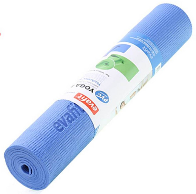 에바핏 PVC 요가매트 6mm, 블루, 1개