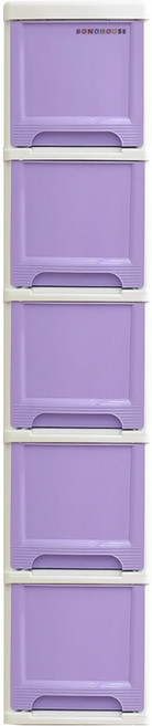 보노하우스 슬림 서랍장 5단, 바이올렛