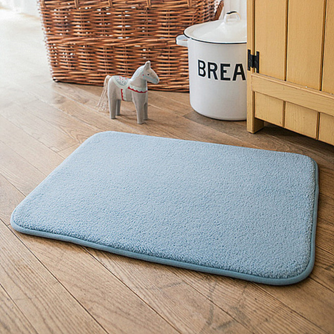 쉬즈홈 헤이즐 메모리폼 발매트, 블루