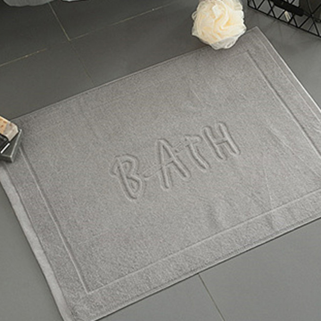 쉬즈홈 바스 순면 타월 발매트, 그레이