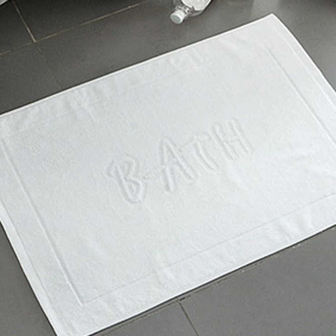 쉬즈홈 바스 순면 타월 발매트, 화이트