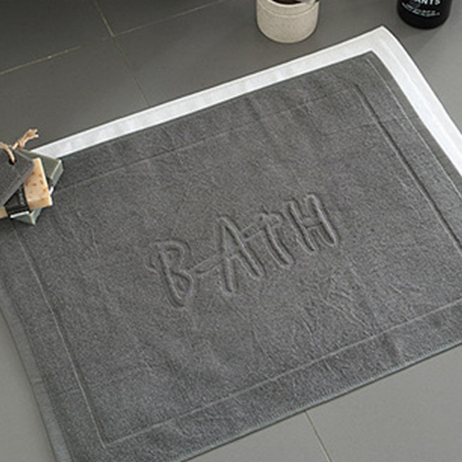 쉬즈홈 바스 순면 타월 발매트, 차콜