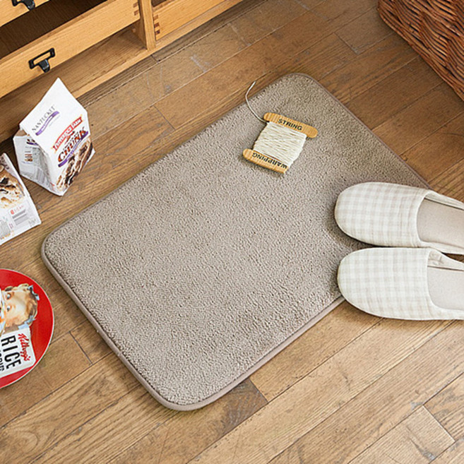 쉬즈홈 헤이즐 메모리폼 발매트, 브라운