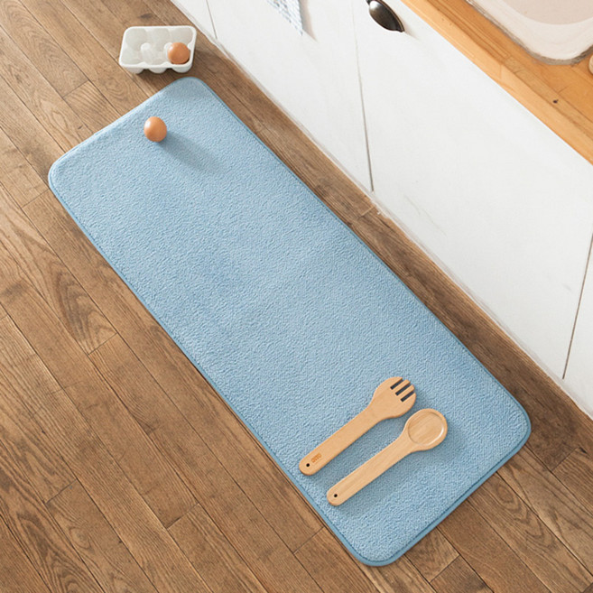 쉬즈홈 헤이즐 메모리폼 키친매트, 블루