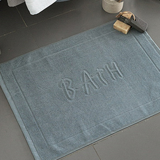 쉬즈홈 바스 순면 타월 발매트, 블루