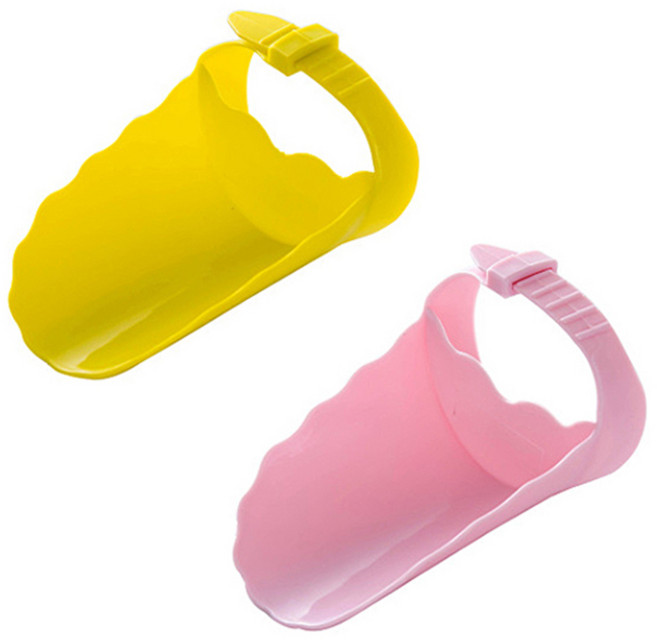 리버그린 벨트 수도꼭지 연장, 핑크 + 옐로우, 1세트