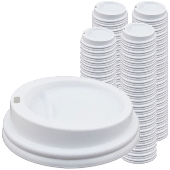 타공 흰색 컵뚜껑, 머그리드형, 100개입, 1개