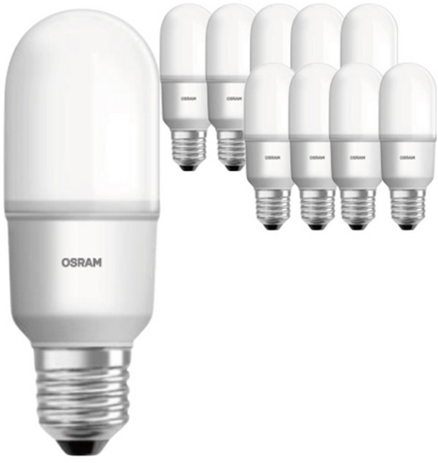 OSRAM 歐司朗 LED 條狀燈泡 10W, 晝光色, 10個