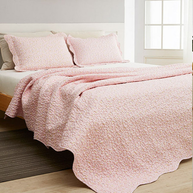 라뽐므 무마브 누빔 이불 겸 워싱 스프레드, 핑크