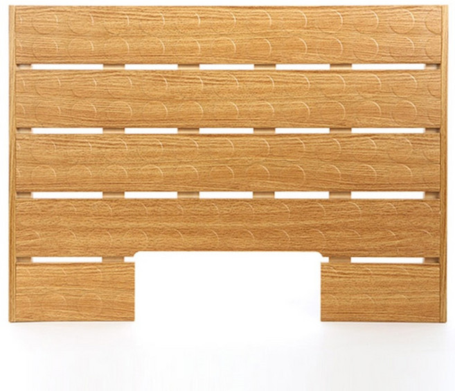 샤바스 논슬립 우드무늬 욕실발판 트임 62 x 45 cm, 혼합 색상, 1개