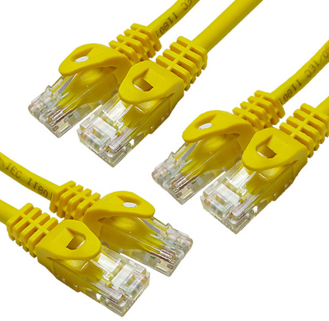 대원티엠티 CAT6E 기가비트 랜케이블 2m DW-UTP6, 옐로우, 3개