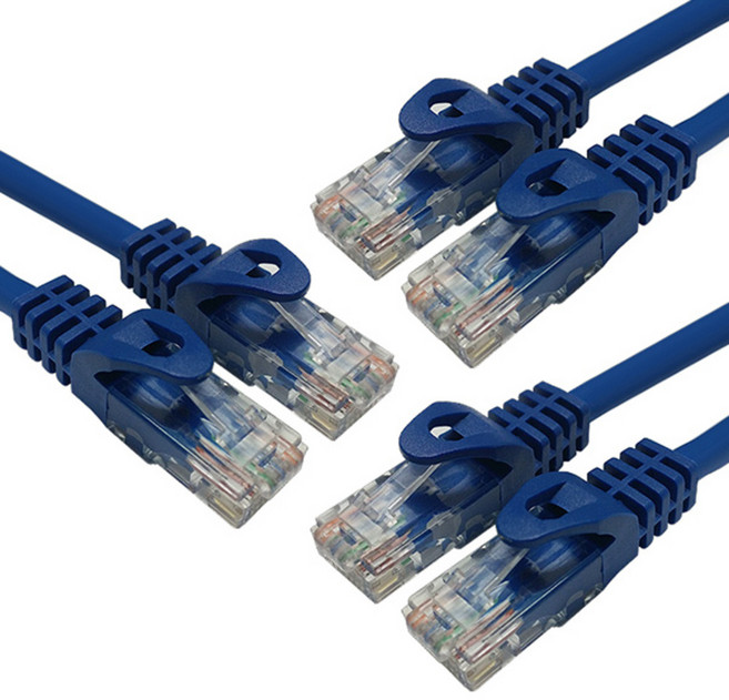 대원티엠티 CAT6E 기가비트 랜케이블 2m DW-UTP6, 블루, 3개