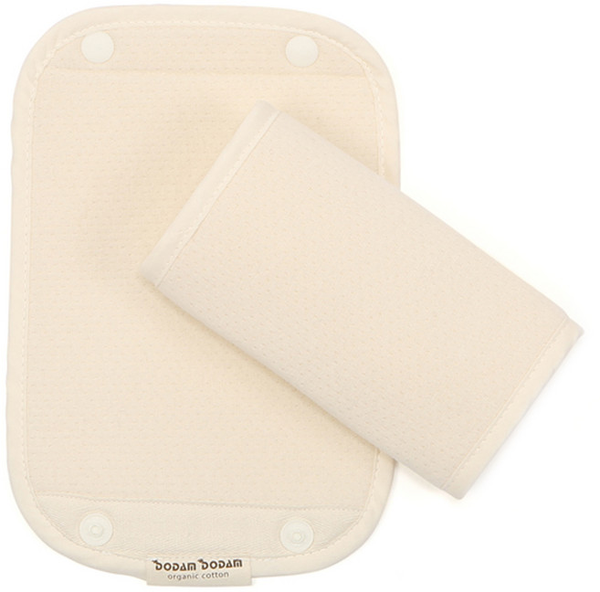 DODAMDODAM 오가닉 아기띠 침받이 어깨용 2p, 내츄럴, 1개