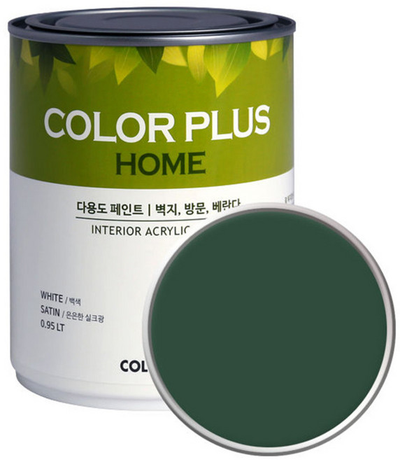 노루페인트 컬러플러스 홈 페인트, 그레비티그린 (SP3270), 1L, 1개