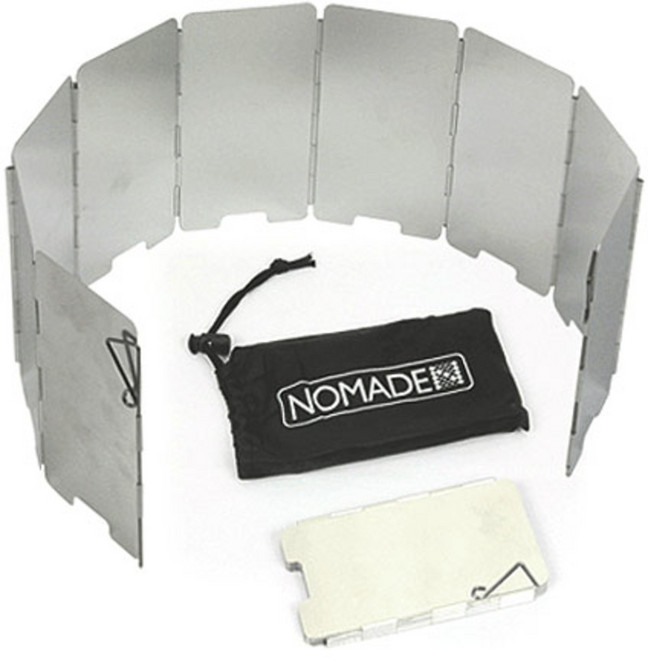 노마드 포켓 버너 바람막이 9단 + 보관집, 실버, 1개