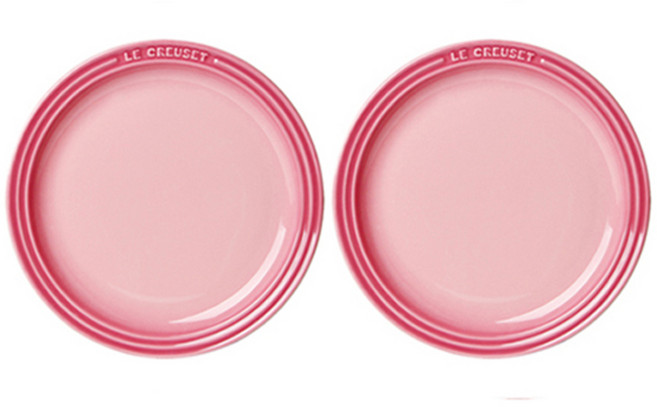 르크루제 원형 접시 2p, 로즈쿼츠, 2개