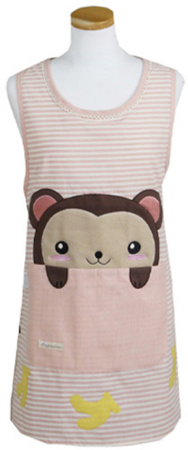 한스빌 몽키 앞치마, 핑크, 1개