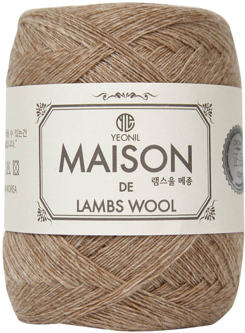 연일섬유 램스울 메종 뜨개실, 10멜란지브라운, 1개