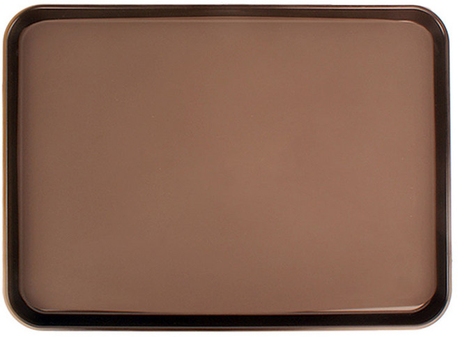 미르코리아 논슬립 사각 쟁반, 브라운, 1개