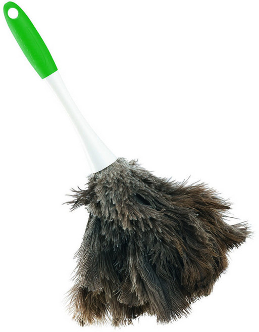 리브만 타조털 먼지털이개, 그린, 1개