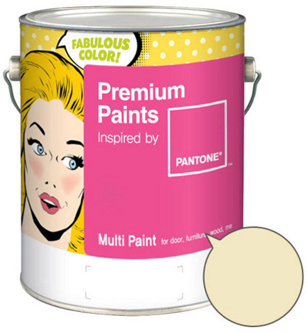 노루페인트 팬톤 멀티 에그쉘광 페인트, 12-0713 (아몬드오일), 1L, 1개