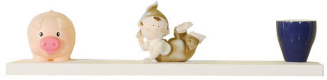 무지주 선반, 화이트, 1단